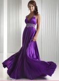 Fabuloso vestido purple longo