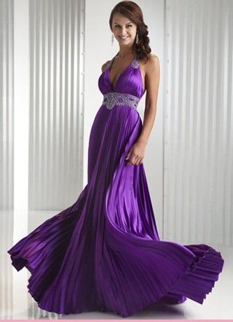 Fabuloso vestido purple longo