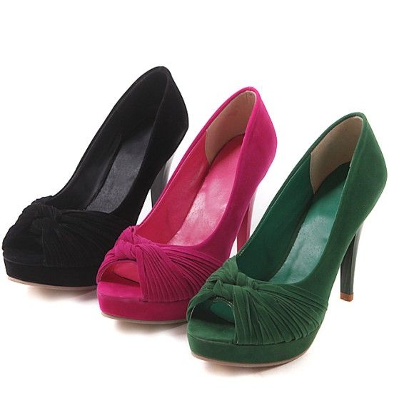 Peep toe de cetim